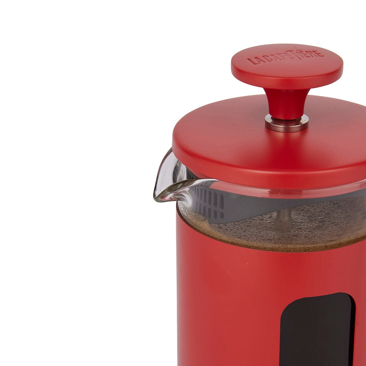 Cafetiere  ROT / Holz 3 er
