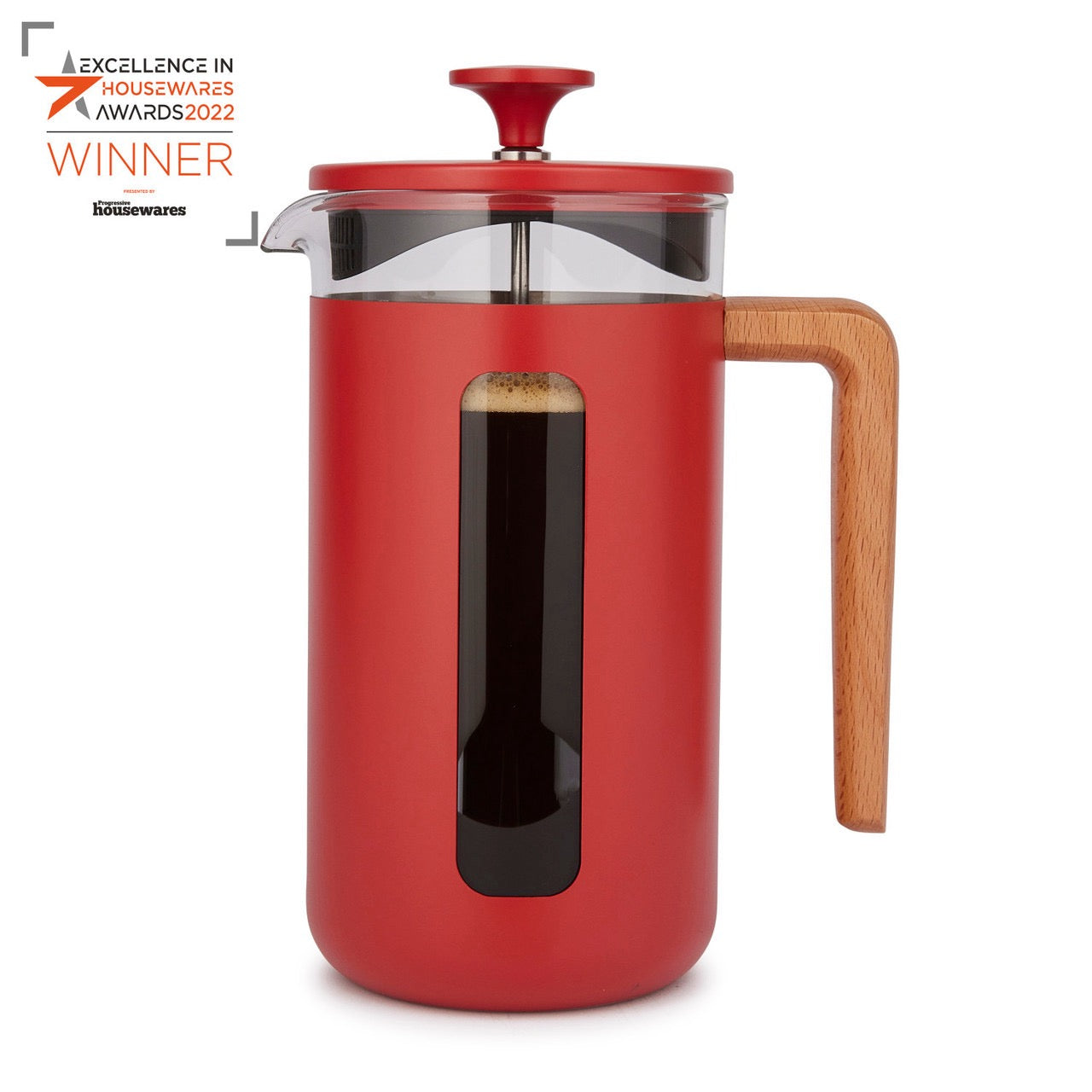 Cafetiera ROT/ Holz 8 er