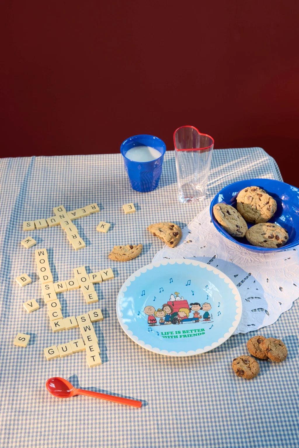 SNOOPY Teller hellblau