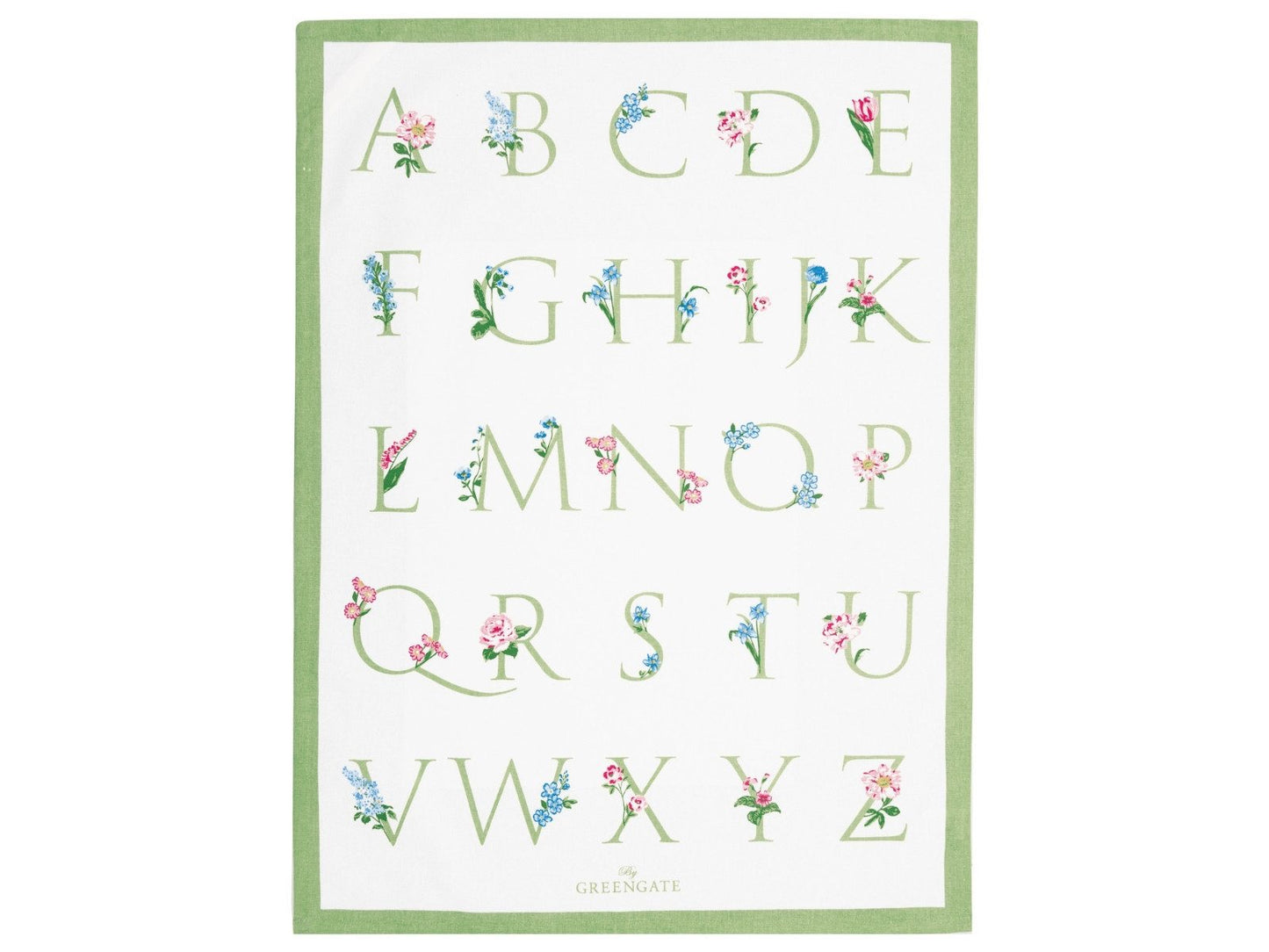 Geschirrtuch ABC Letter White