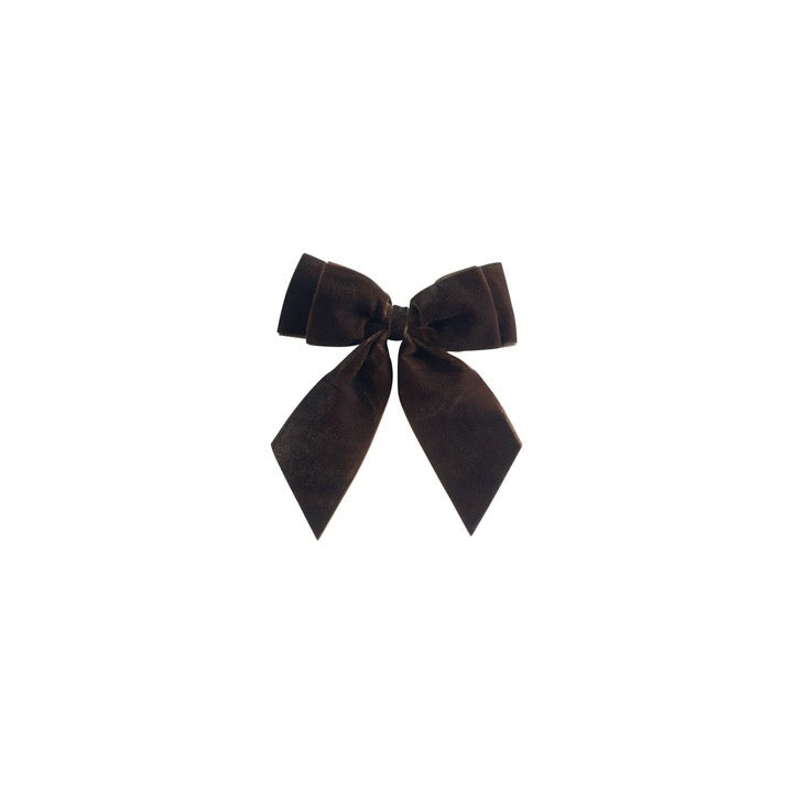 SAMT Schleife 15/13 cm MOCCA