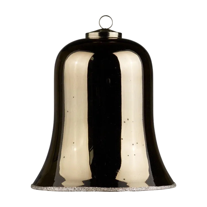 Glocke GLAS  / Glitter 20 cm