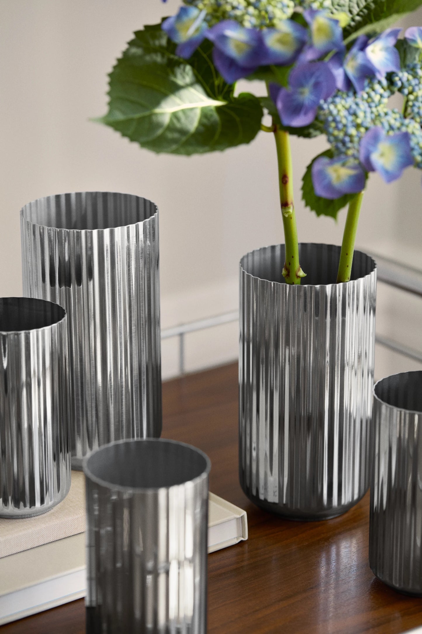LYNBY Vase Edelstahl 20,5 cm / 1936