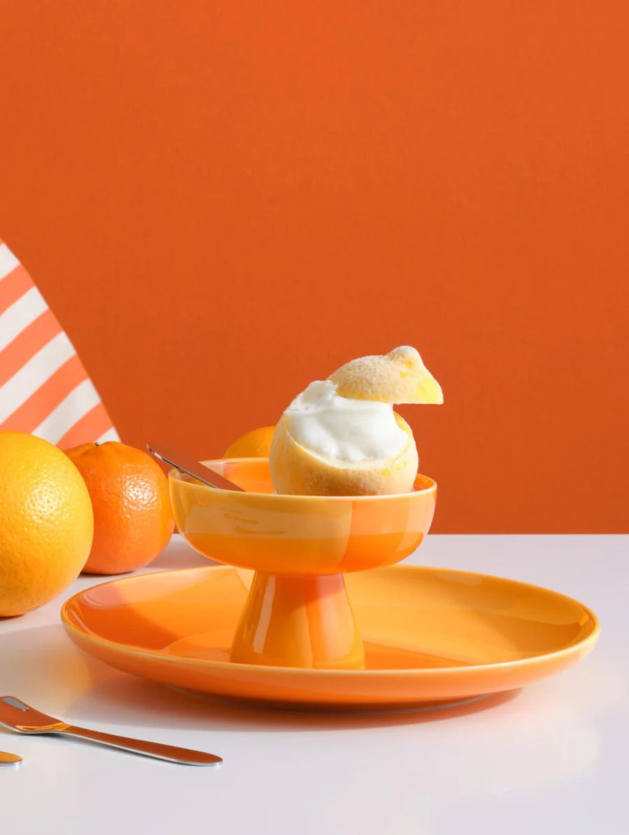 Schale auf Fuß ORANGE Smoothie