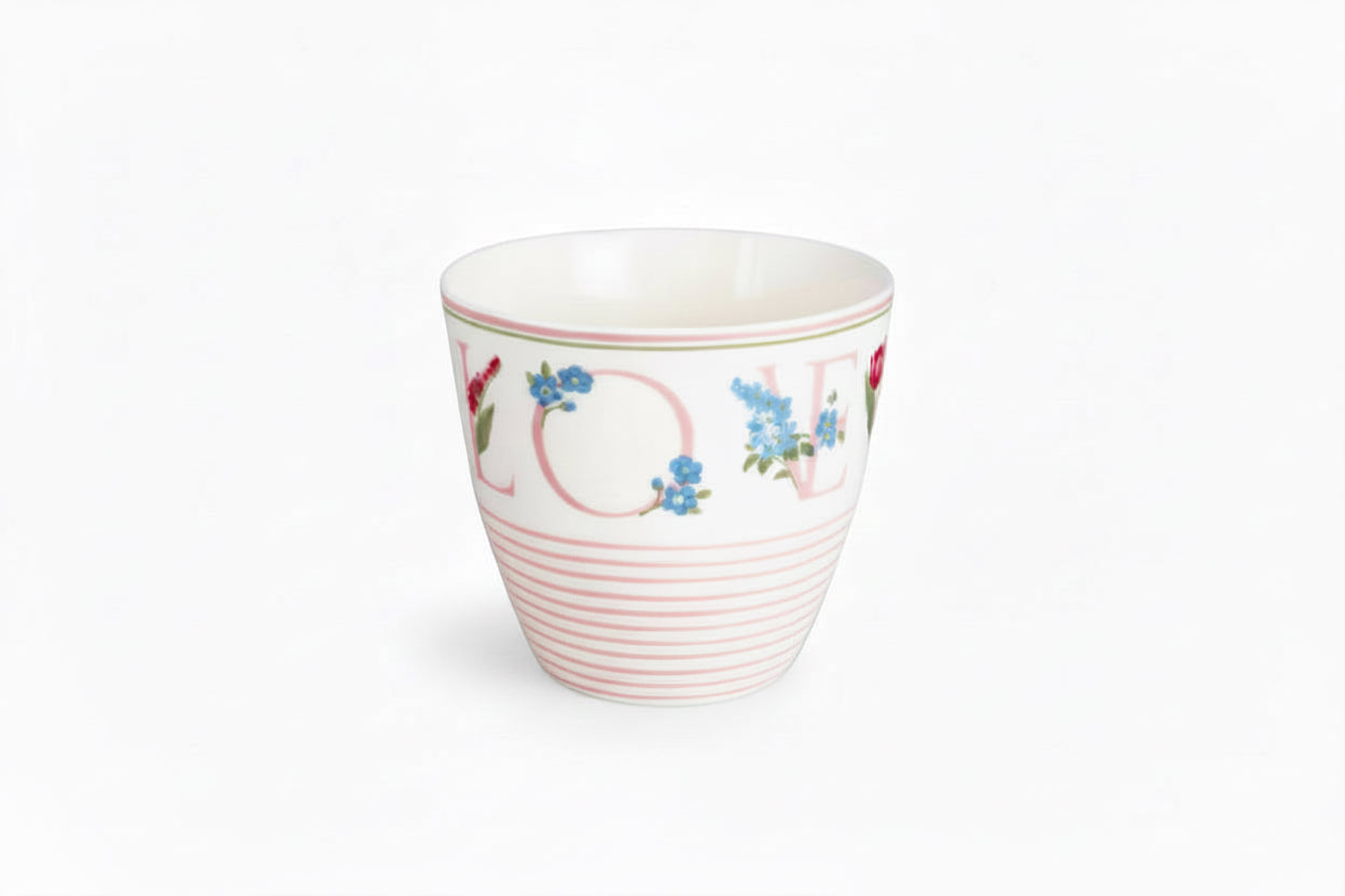 LATTE CUP Agnes Love White