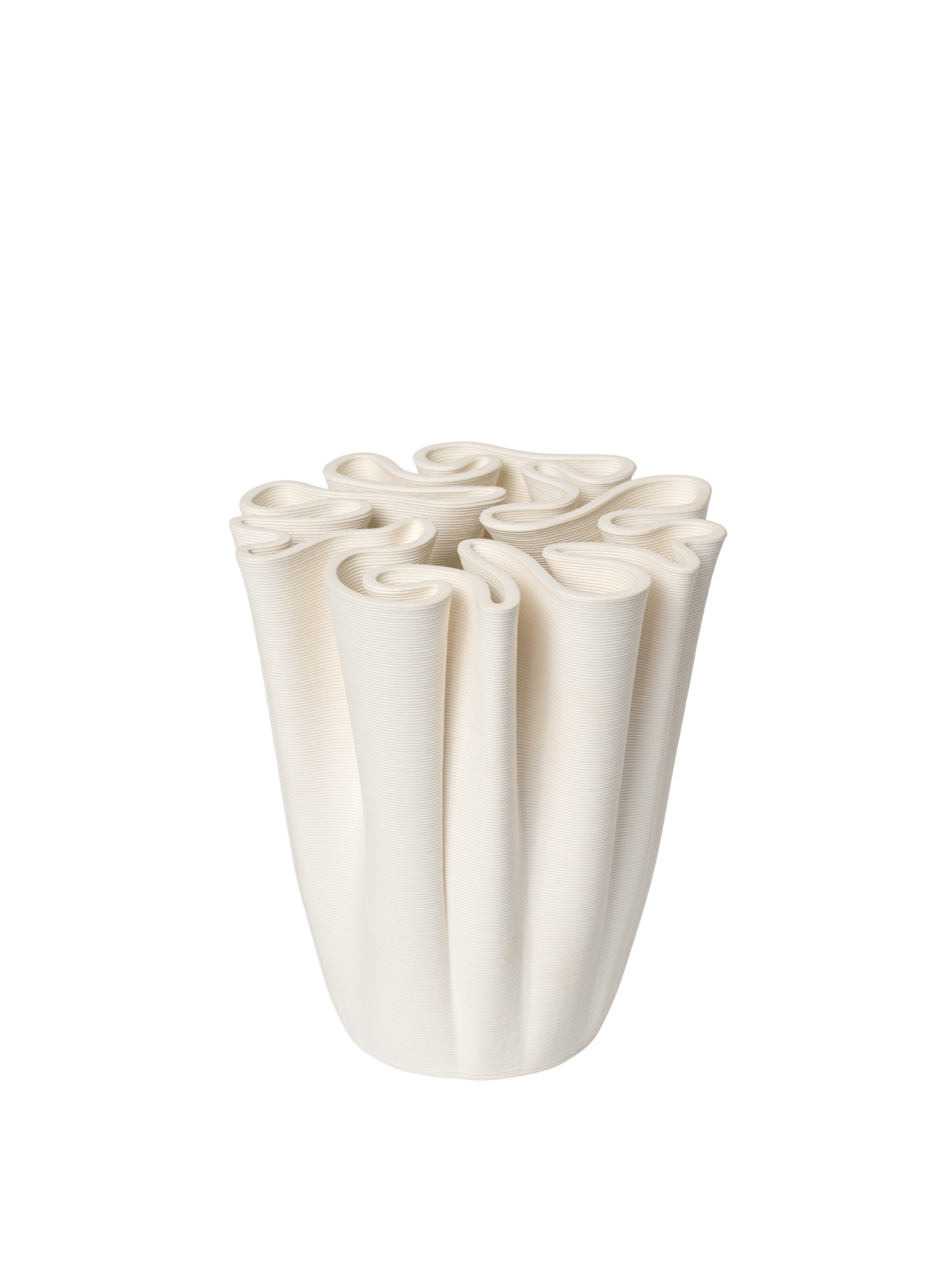DEDALI Vase  18 cm WHITE OFF