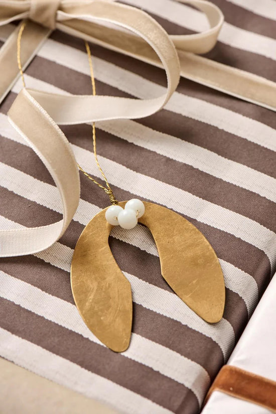 MISTEL Anhängerchen Messing / Perle