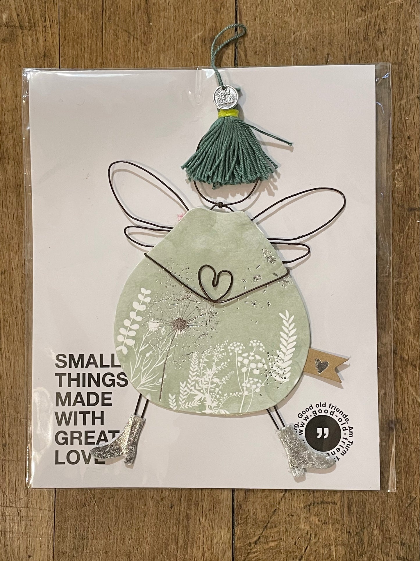 Pummelfee GRÜN / silber