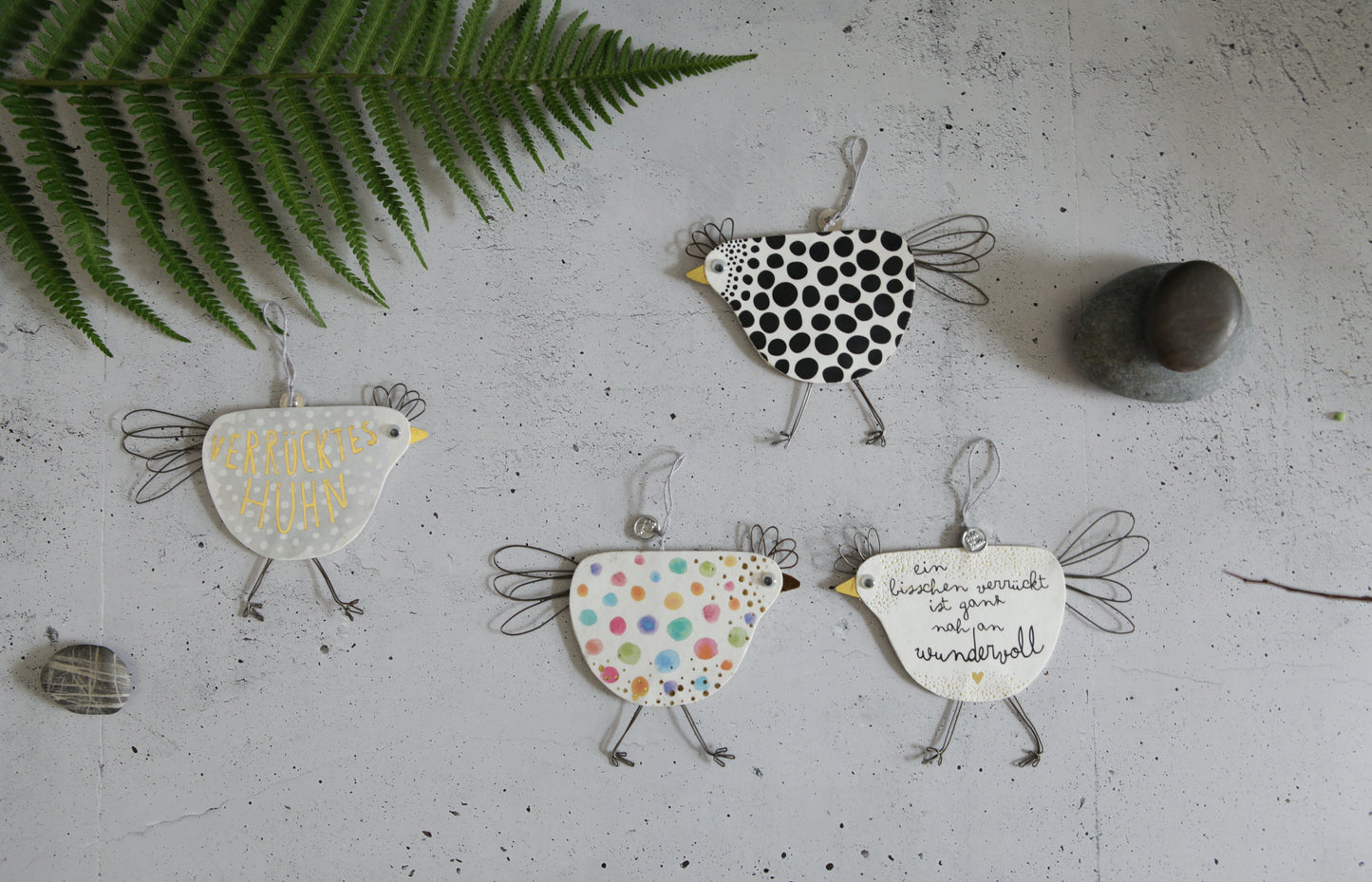 Verrückte Hühner BLACK DOTS