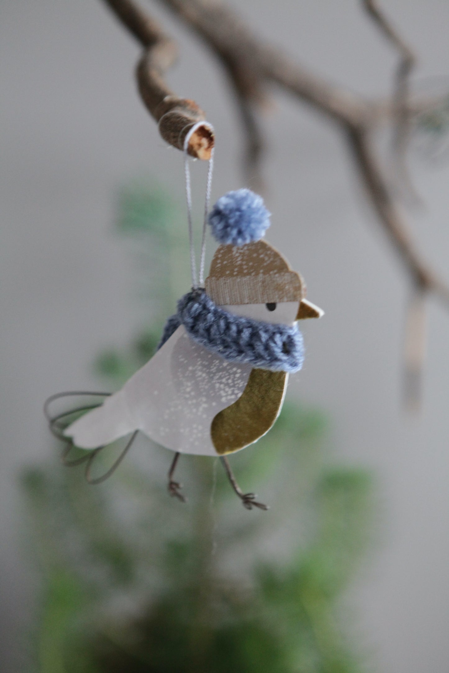 Wintervogel BLAUER SCHAL