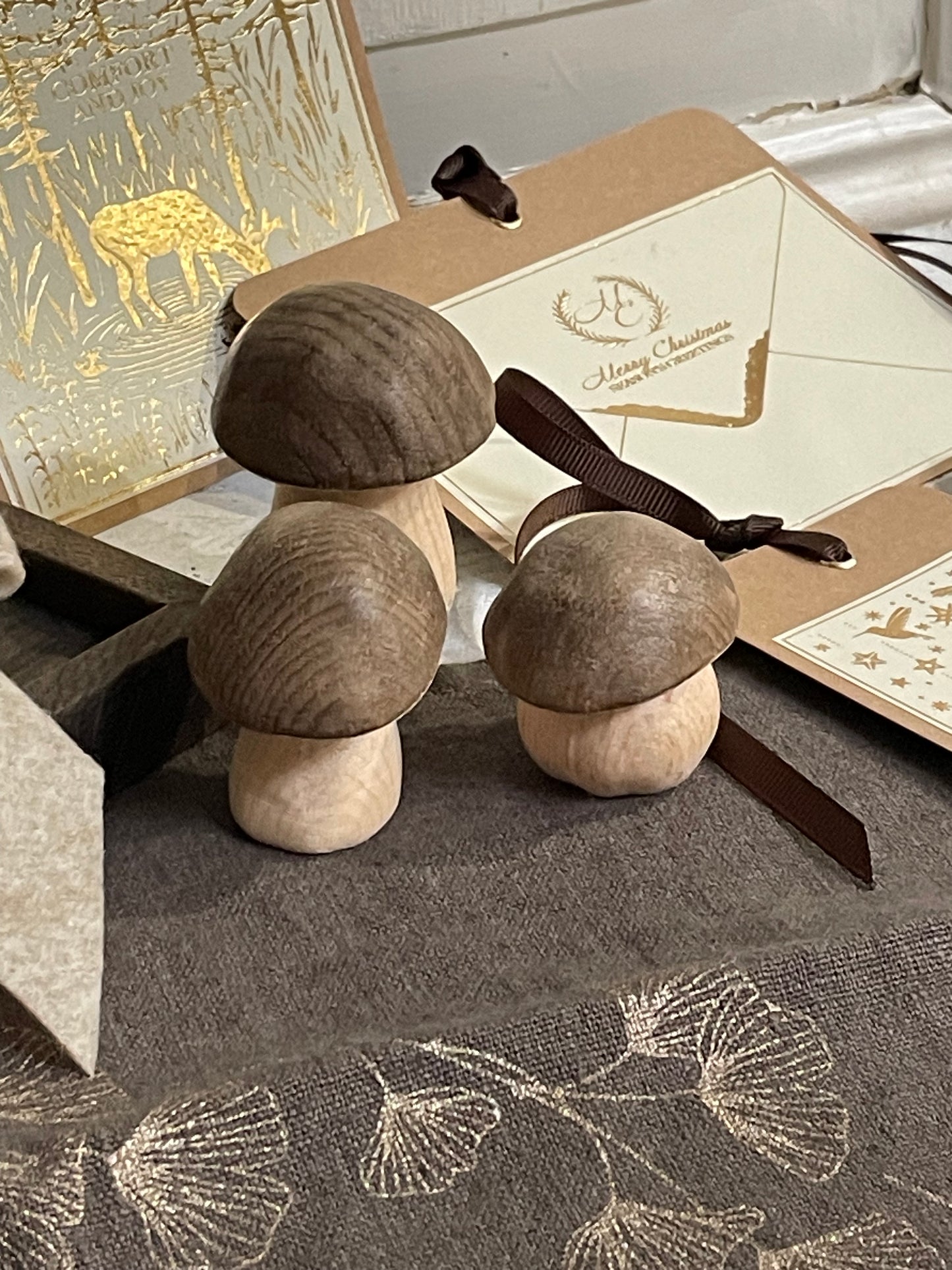 STEINPILZ gebeizt schräger Kopf 5 cm