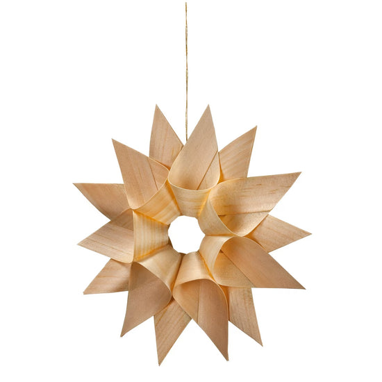 SPAN Tütenstern groß/ doppelt Natur