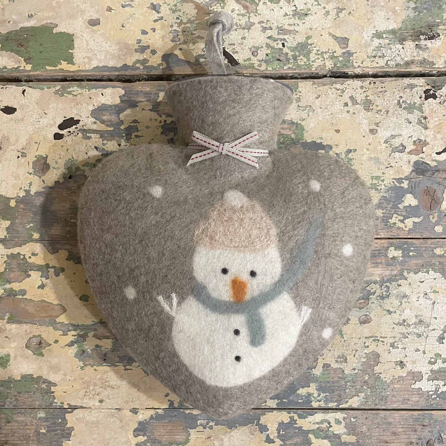 HERZ Wärmflasche SCHNEEMANN