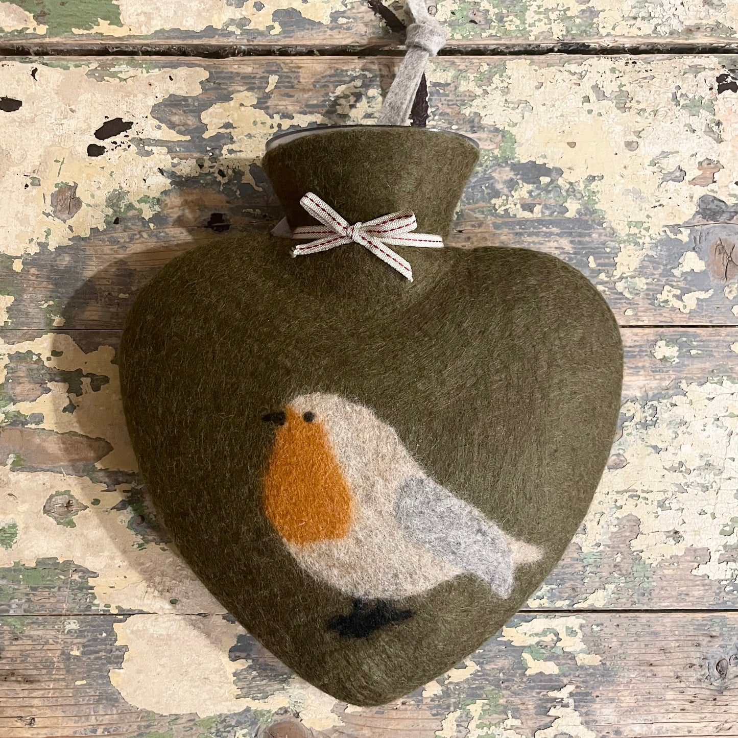 HERZ Wärmflasche ROTKELCHEN