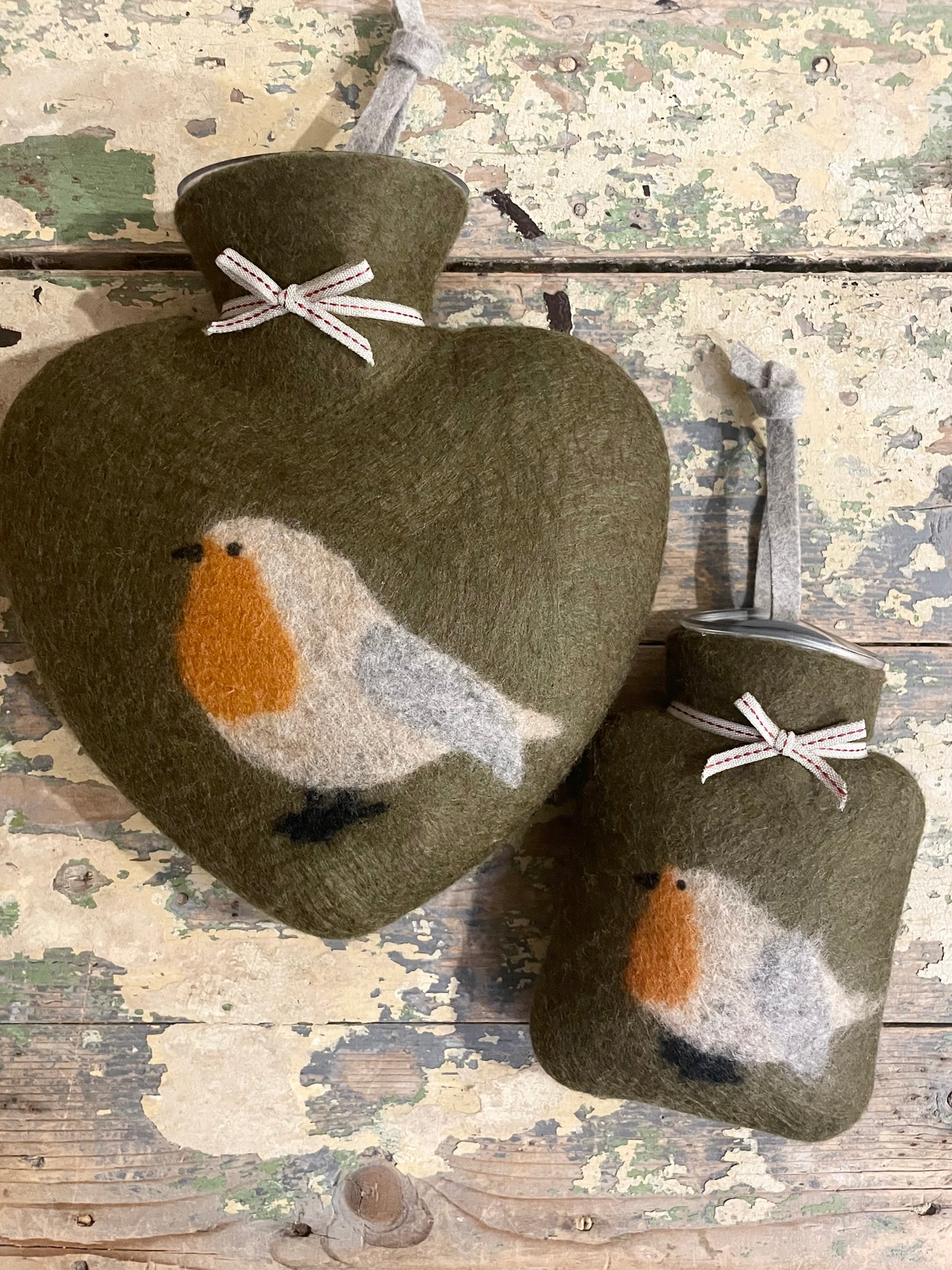 HERZ Wärmflasche ROTKELCHEN