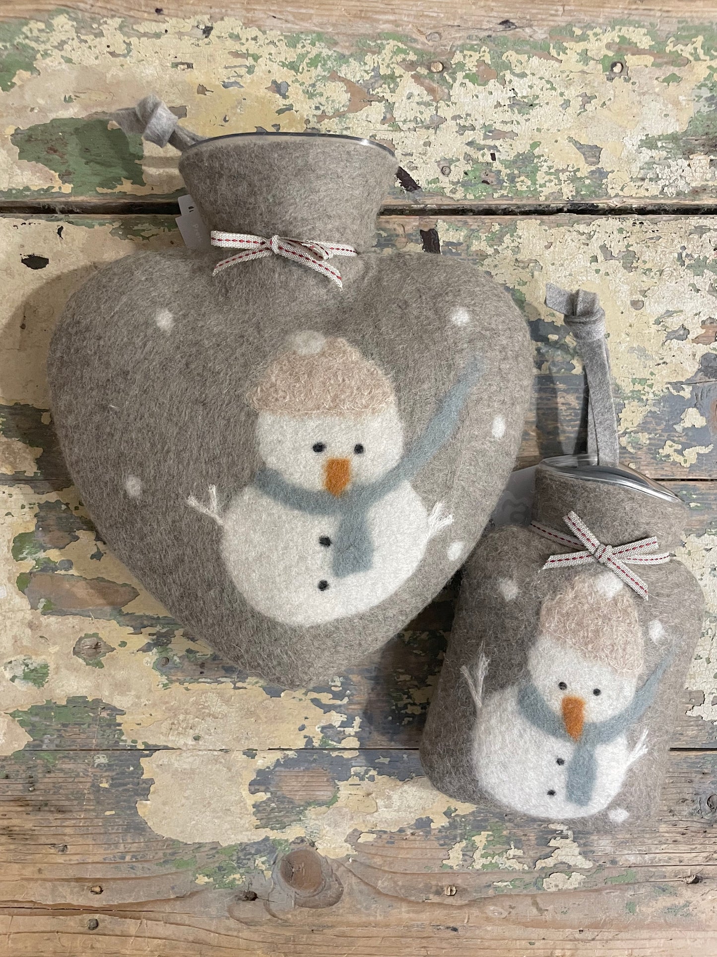 HERZ Wärmflasche SCHNEEMANN