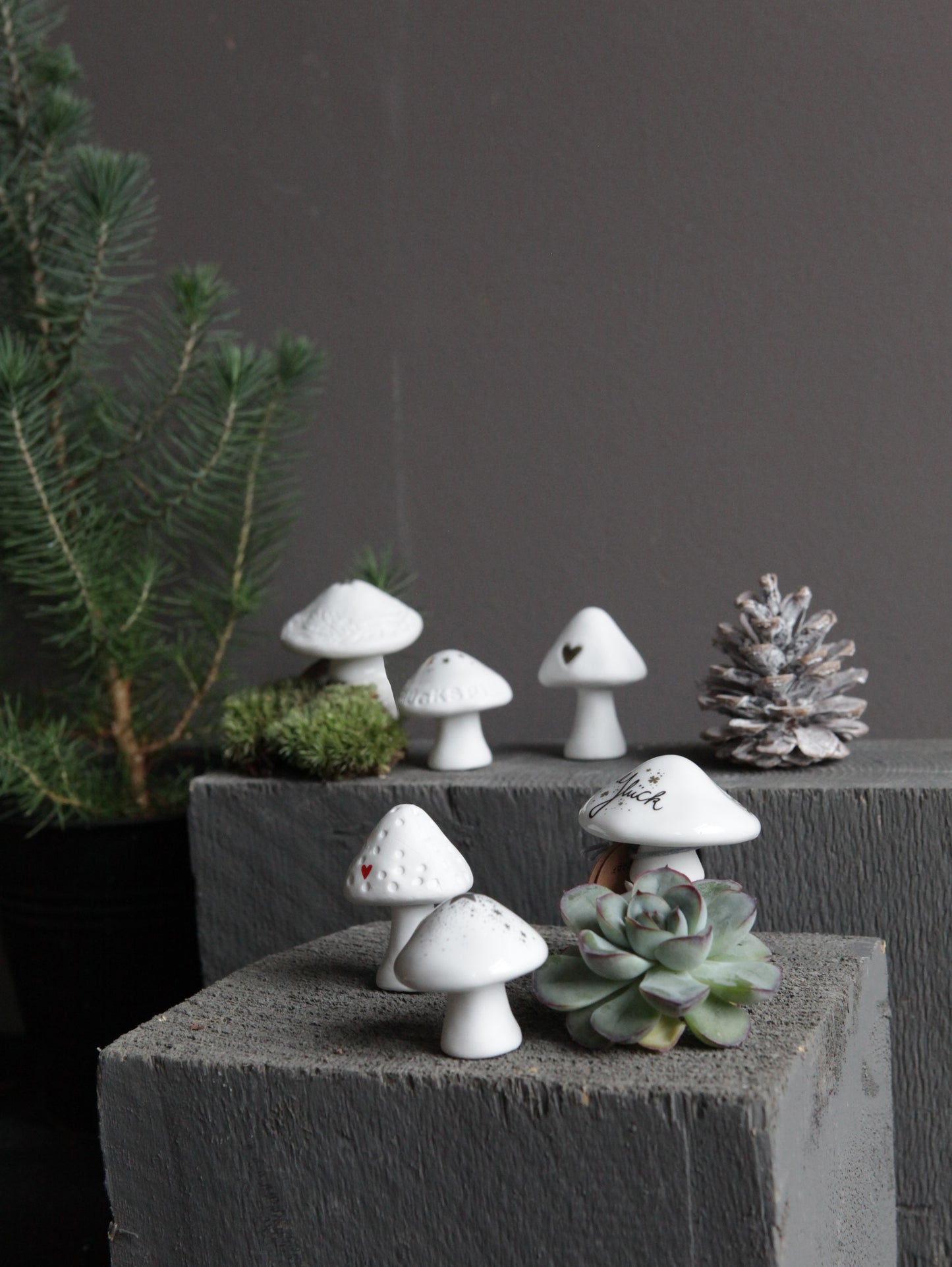 Glückspilz HERZ GOLD klein