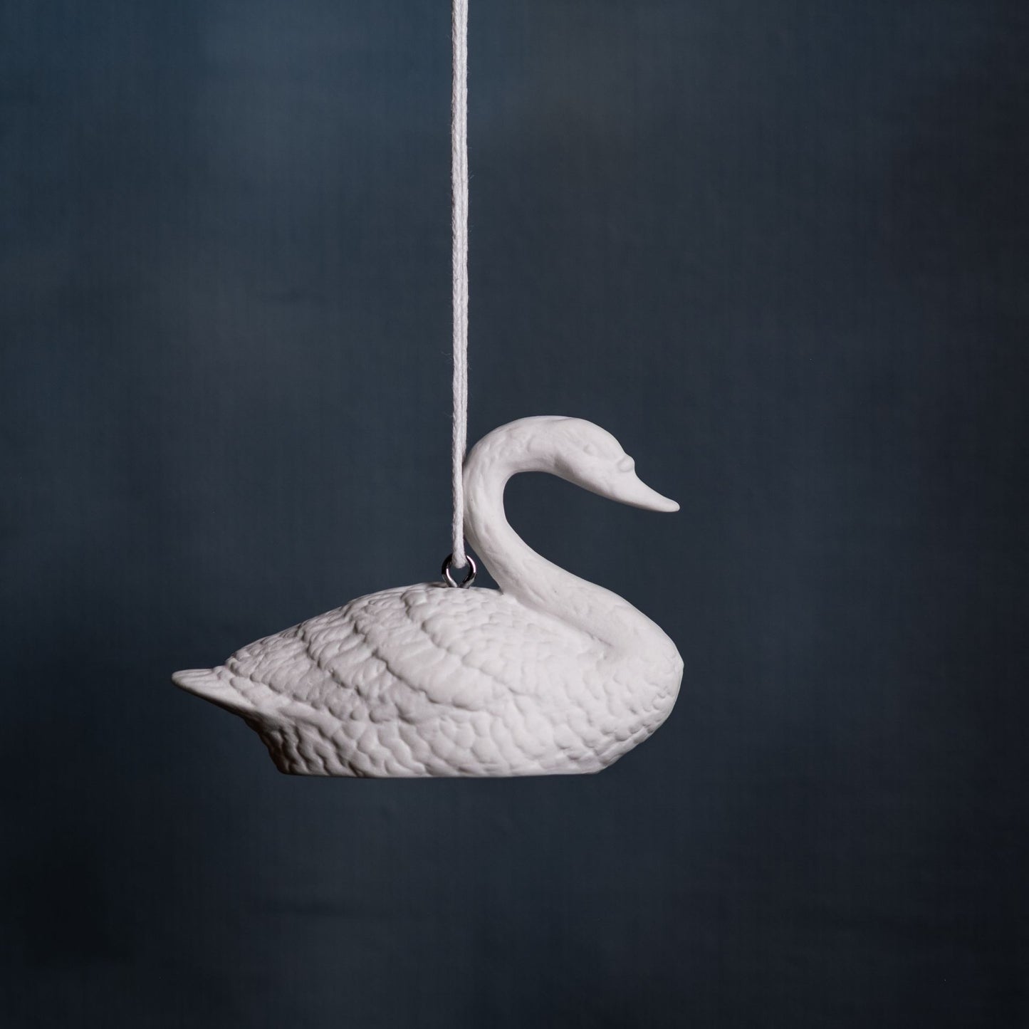 Schwan HÄNGER weiß Bone China