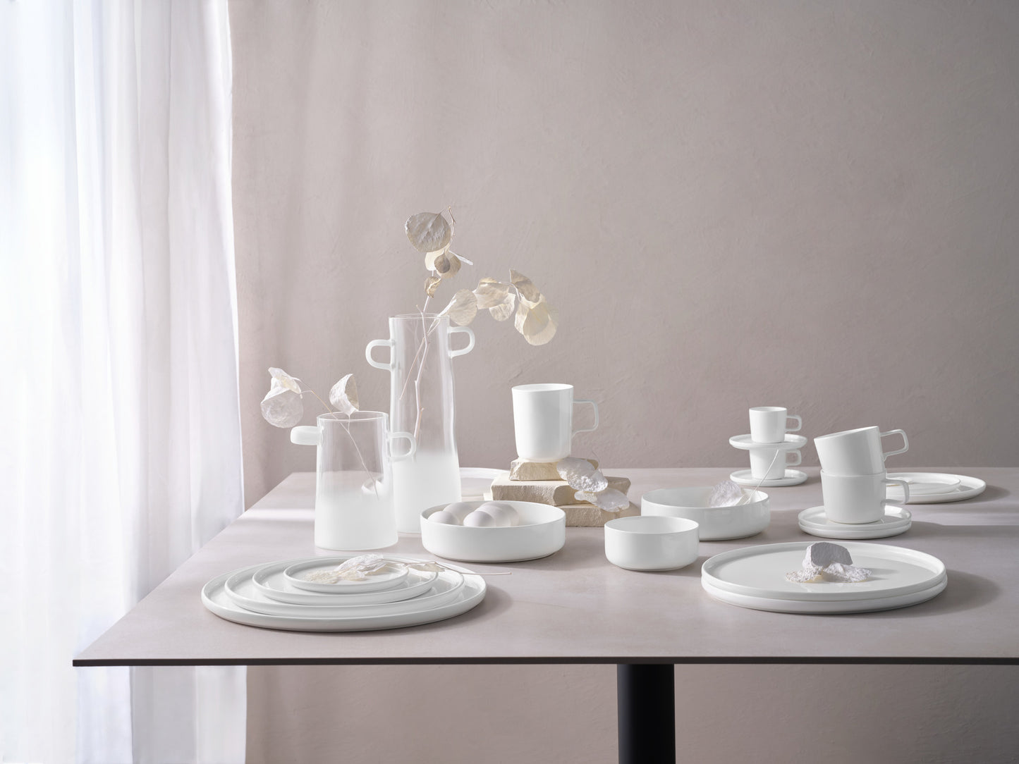 RAYU Vase gefrosted hoch