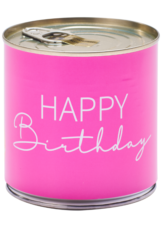 Cancake Happy Birthday, Neon Pink Zitronenkuchen