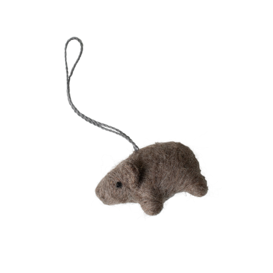 Filz Anhänger SCHWEINCHEN Braun