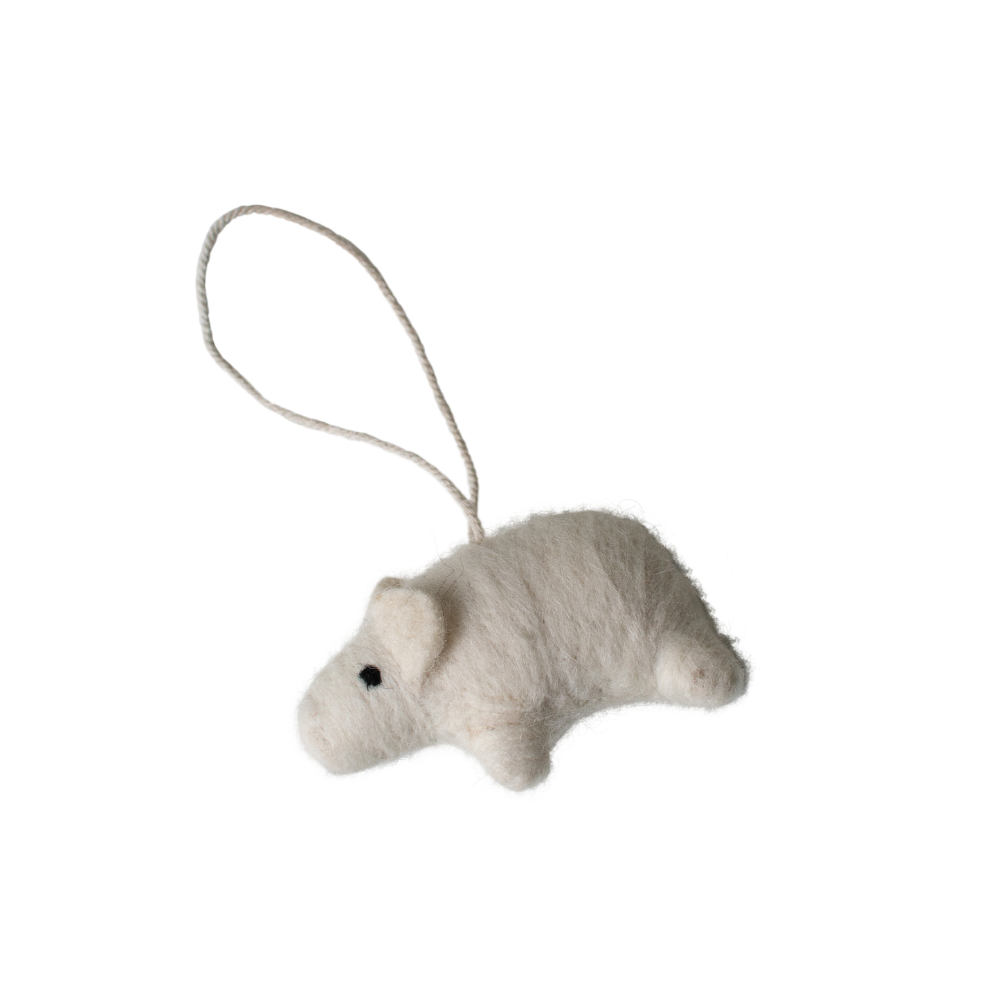 Filzanhänger SCHWEINCHEN White