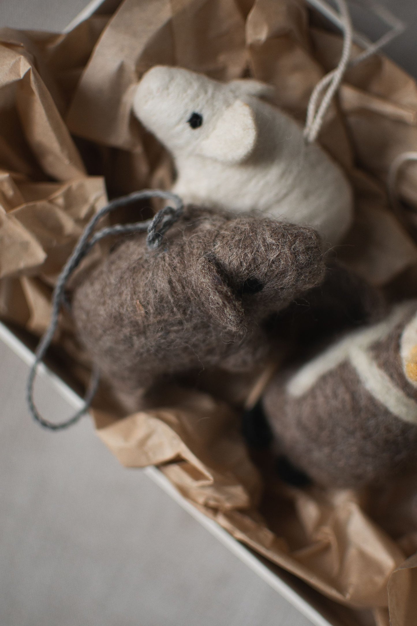 Filzanhänger SCHWEINCHEN White