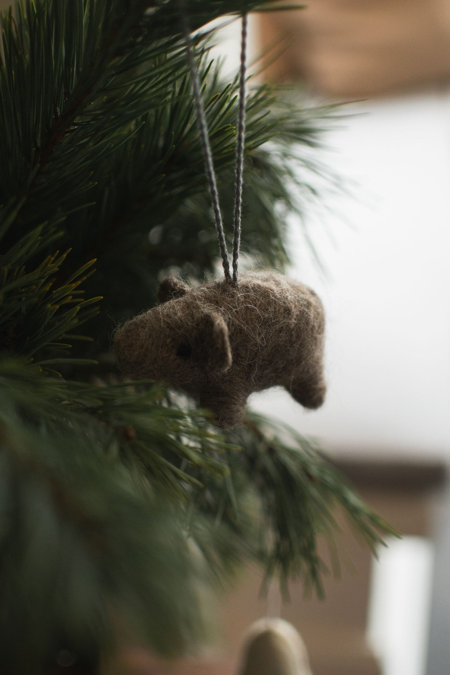 Filz Anhänger SCHWEINCHEN Braun