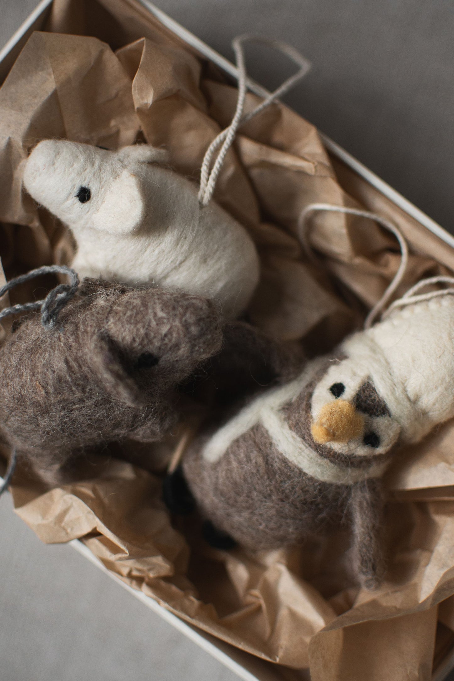 Filzanhänger SCHWEINCHEN White