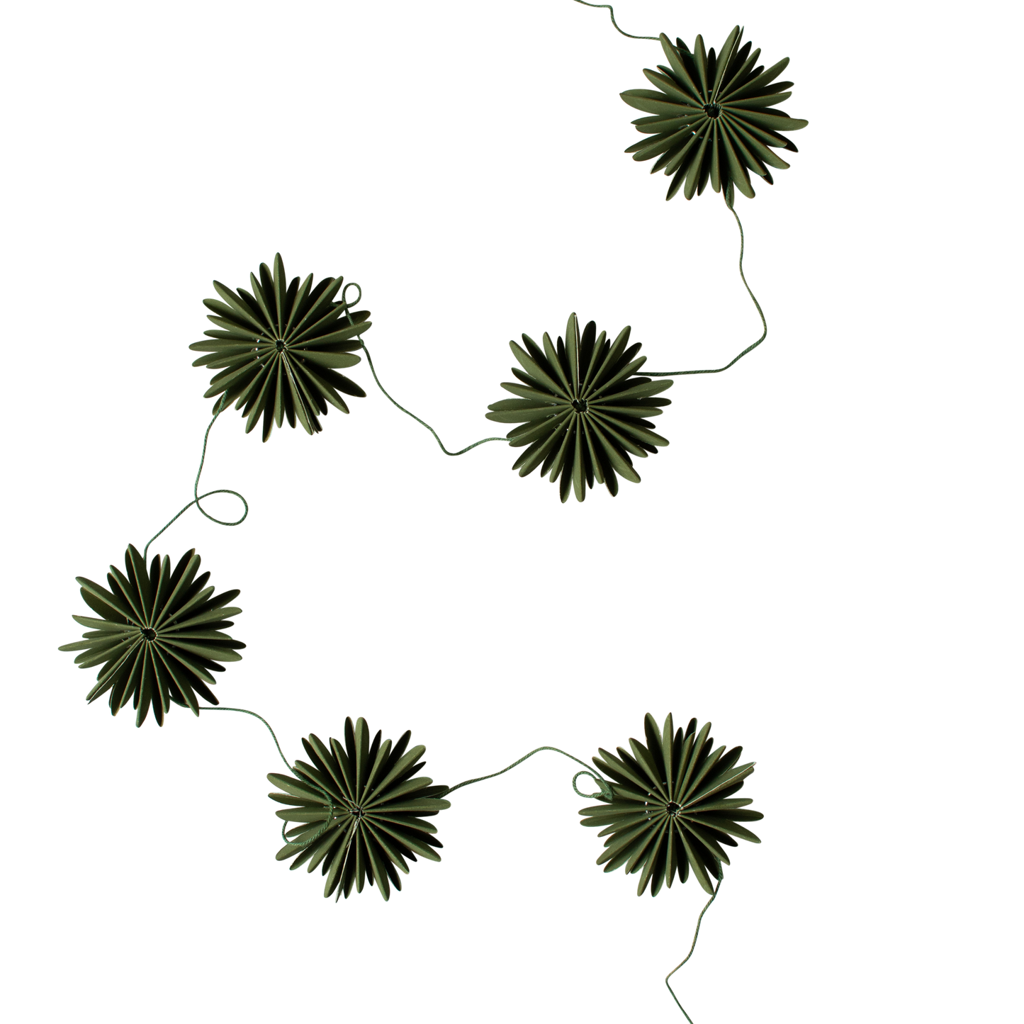 Papier Girlande FLAKES Green