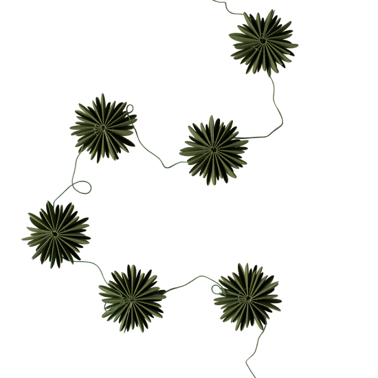 Papier Girlande FLAKES Green