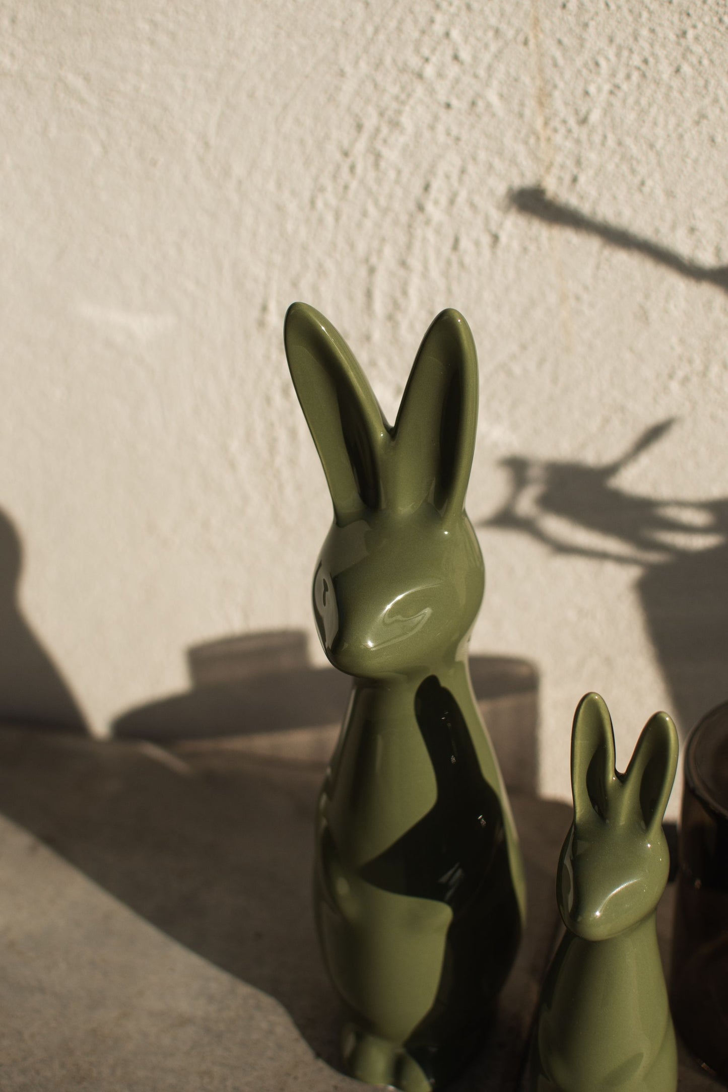 RABBIT small Shiny GREEN