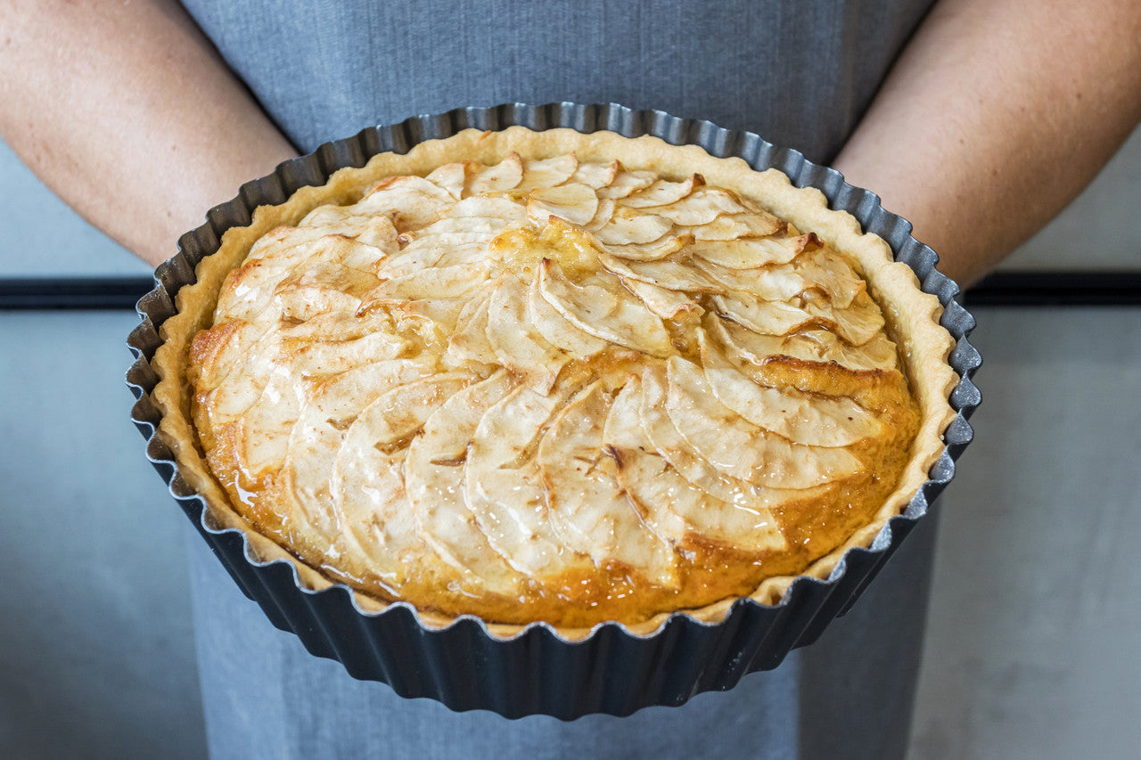 QUICHE 25 cm HOHER Rand  geriffelt Antihaft