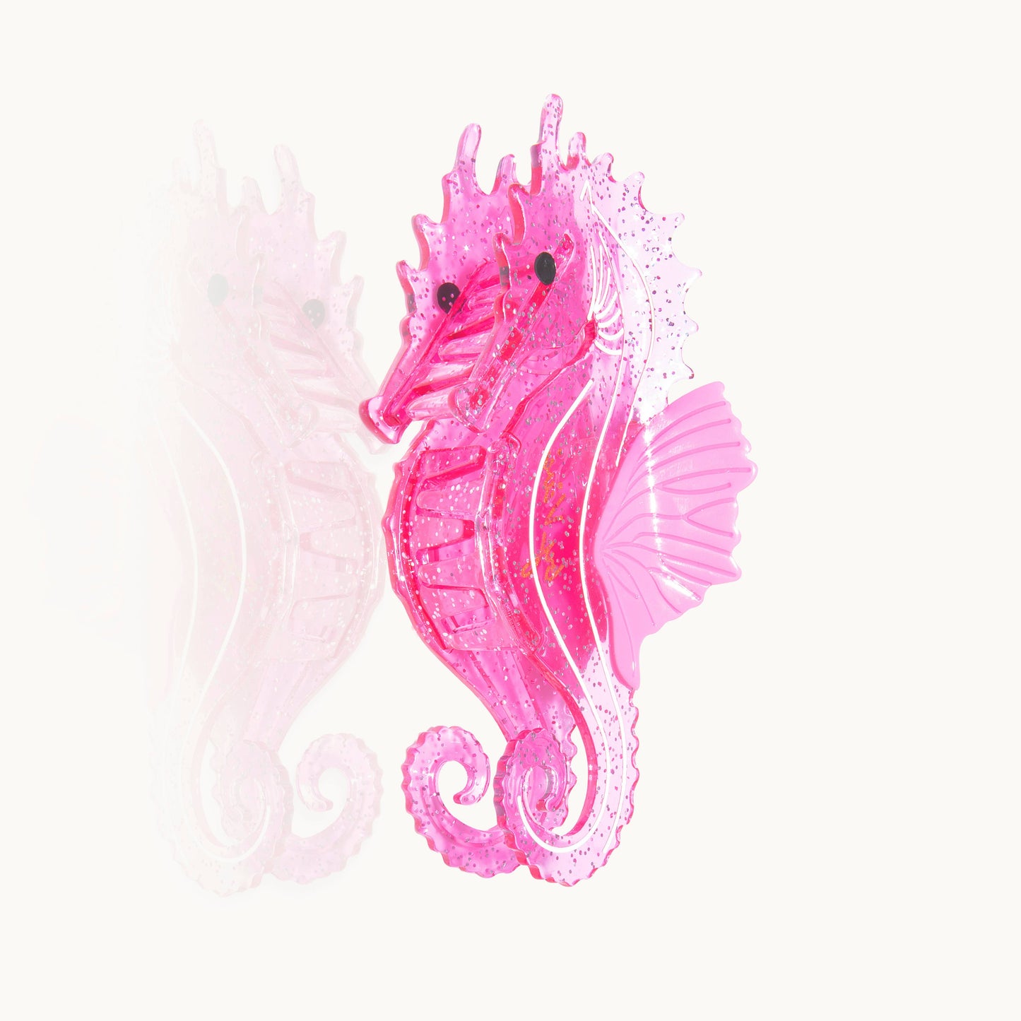 Haarklammer Seepferdchen Pink