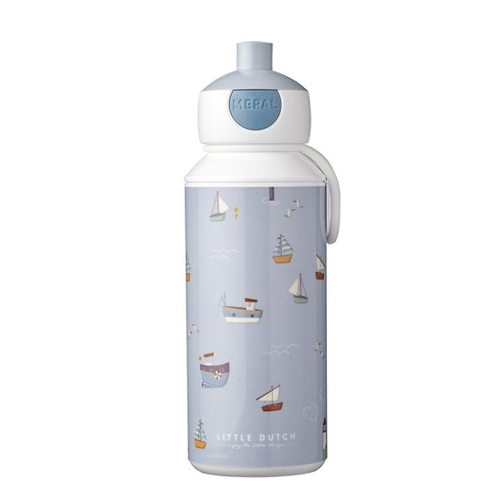 Trinkflasche Pop-up Campus 400 ml Little Dutch- Sailors Bay