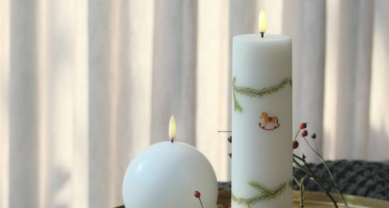 Christmas Pillar Candle W5,8 x H22 cm