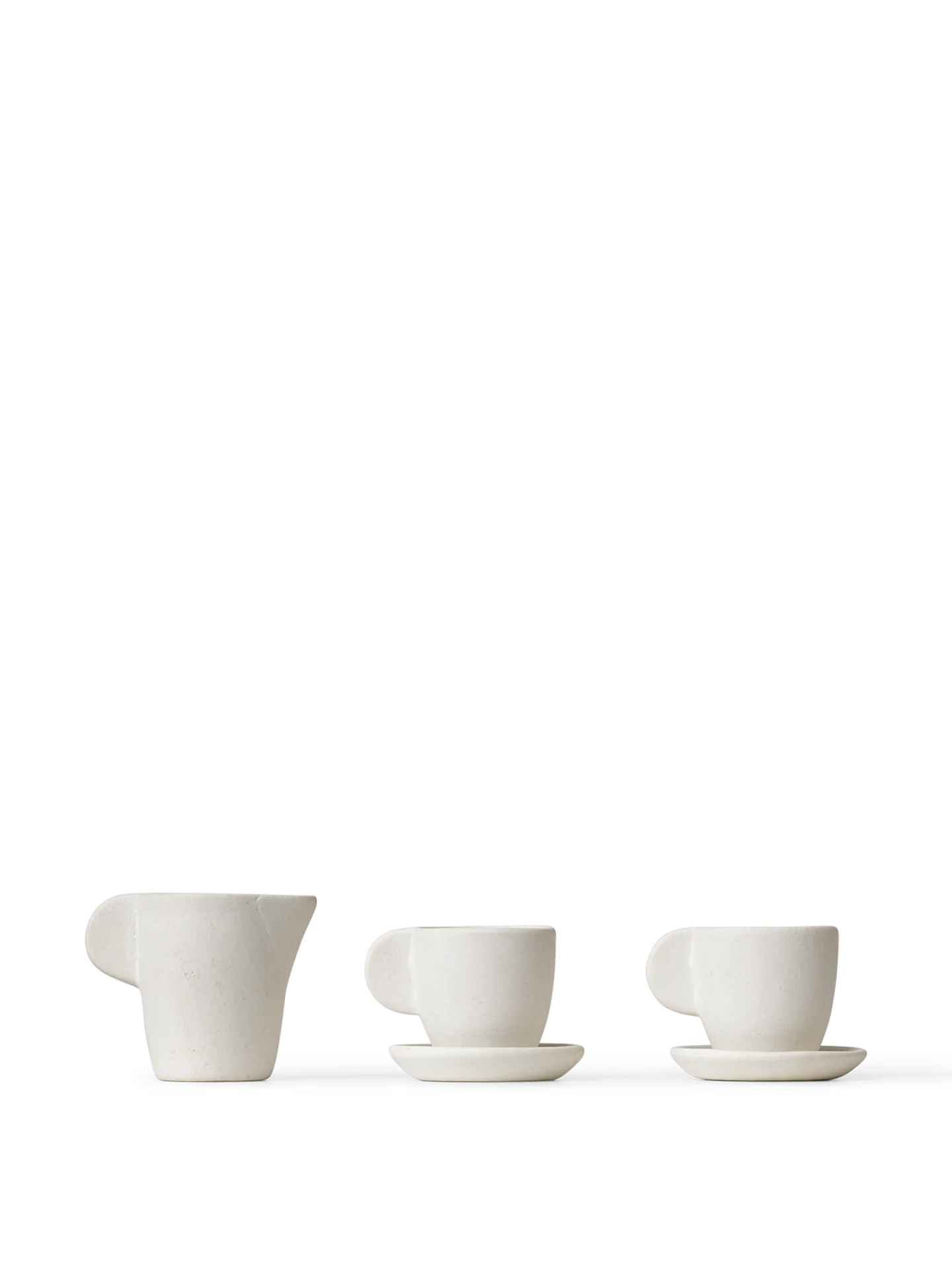 Miniature Tea Set - Ceramic Off-White