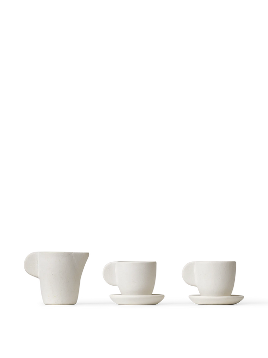 Miniature Tea Set - Ceramic Off-White