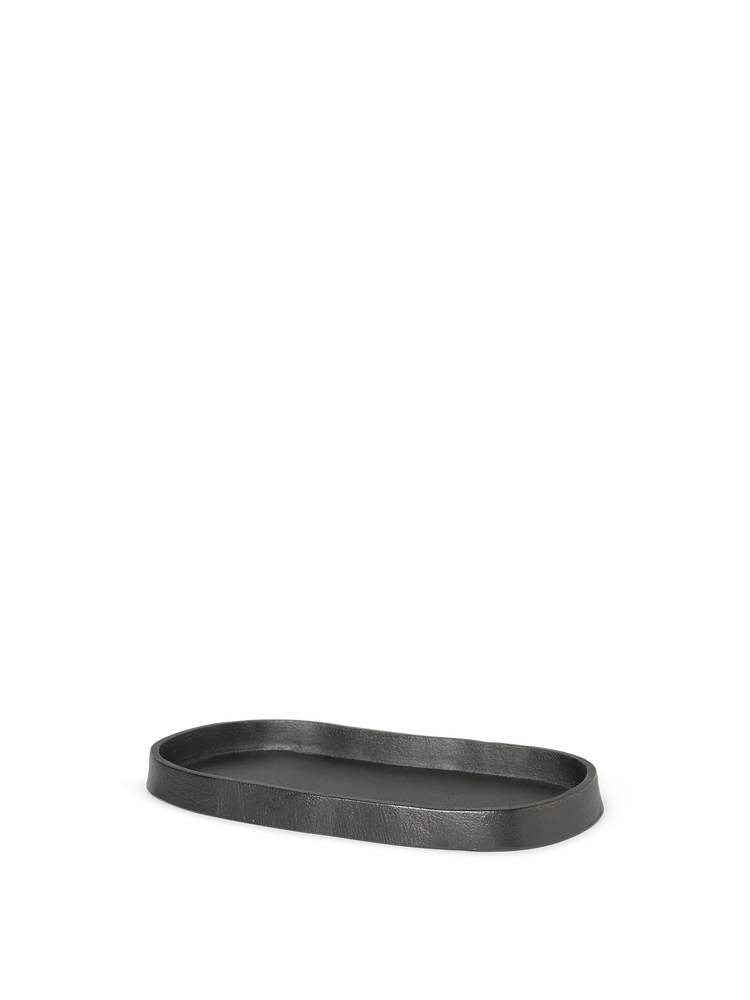 Yama Tray - Oval Blackened Aluminium