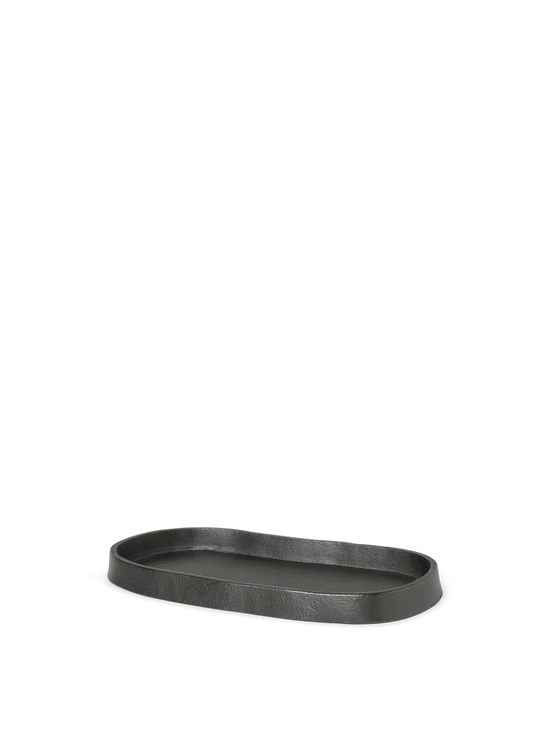 Yama Tray - Oval Blackened Aluminium