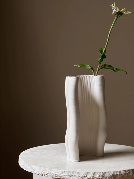 Moire Vase Off-White