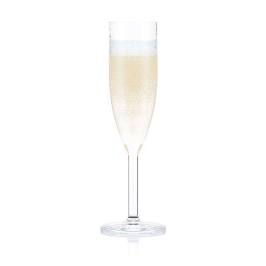 OKTETT 6 Champagner-Gläser aus resistentem und wiederverwendbarem Kunststoff, 0.12l - Cucina-Laura