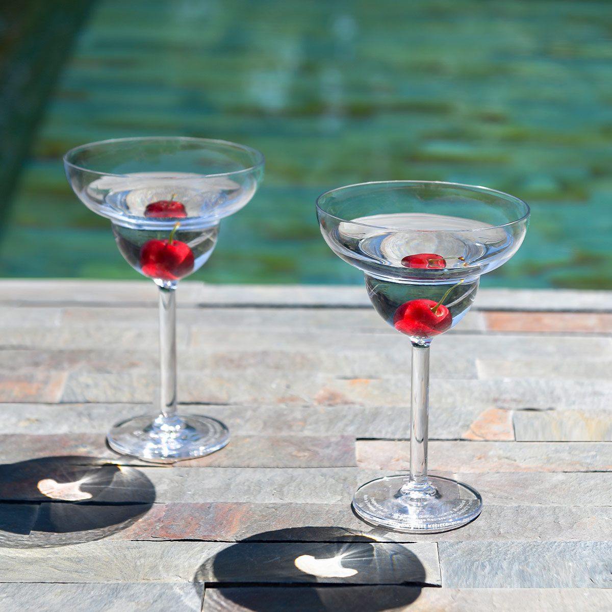 9,4oz Martini-Gläser Aus Kunststoff - Bruchfeste Cocktailgläser 280ml Für Party & Outdoor