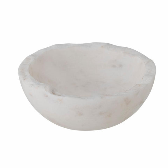 Malta Bowl, Weiß, Marmor