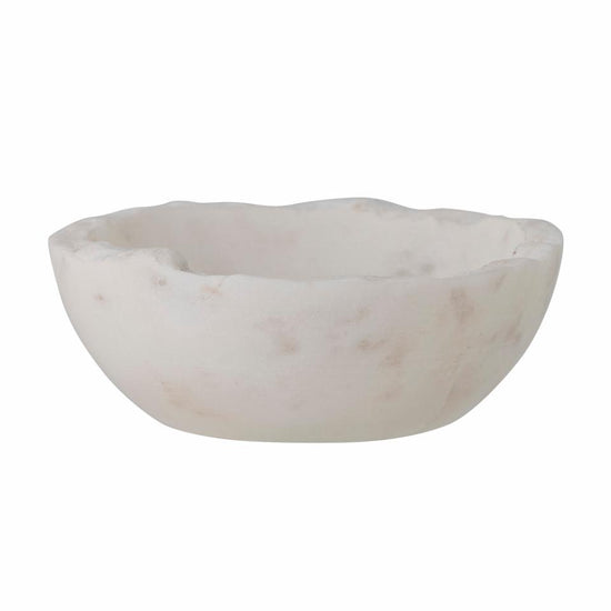 Malta Bowl, Weiß, Marmor