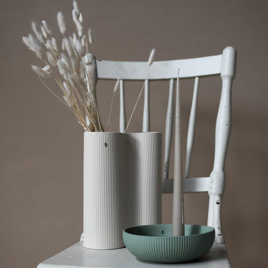 Bunn Beige ceramic vase - Cucina-Laura