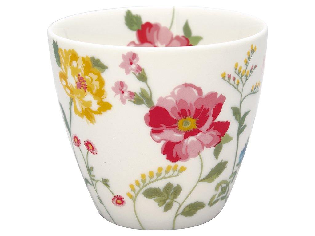 Laden Sie das Bild in den Galerie-Viewer, Stoneware Latte cup Thilde white - Cucina-Laura
