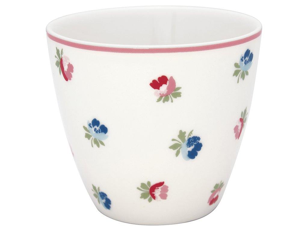 Stoneware Latte cup Viola white - Cucina-Laura