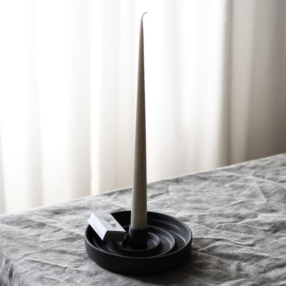 Sundhult Black candlestick - Cucina-Laura