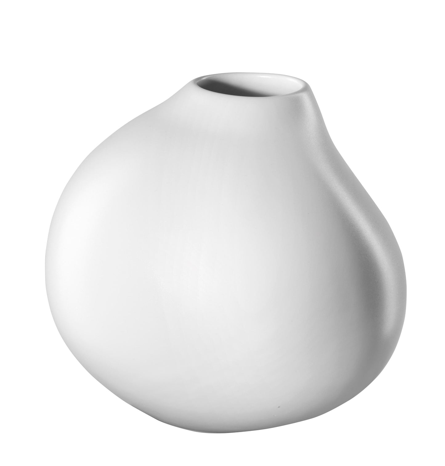 Vase rund/oval weiß